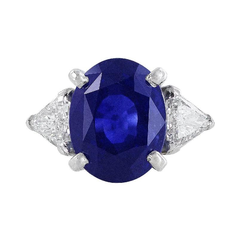 Platinum 14ct Ceylon Sapphire AGL Certified Ring