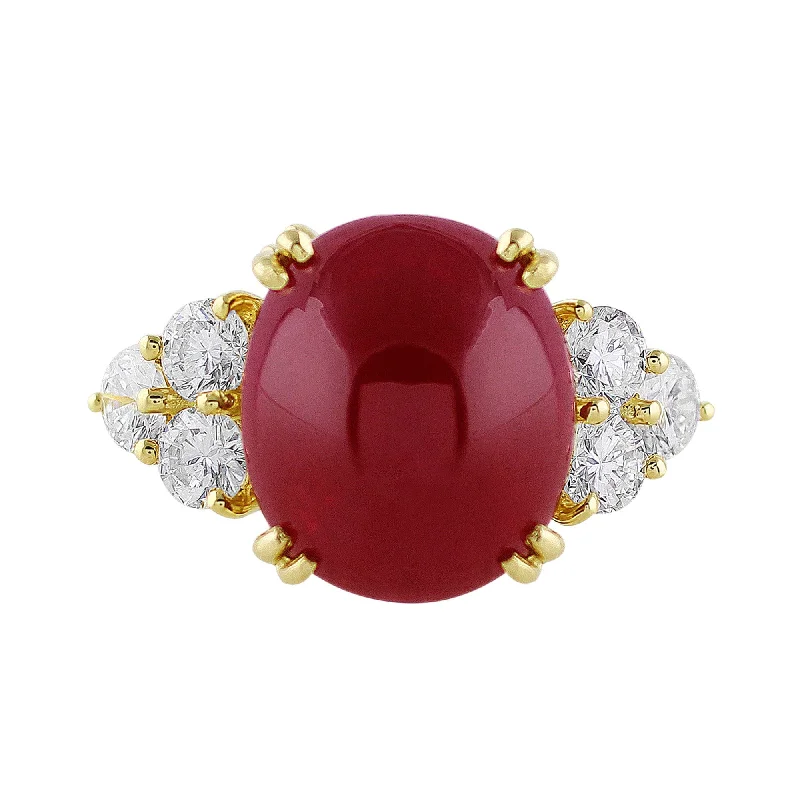 15ct Cabochon Ruby Ring