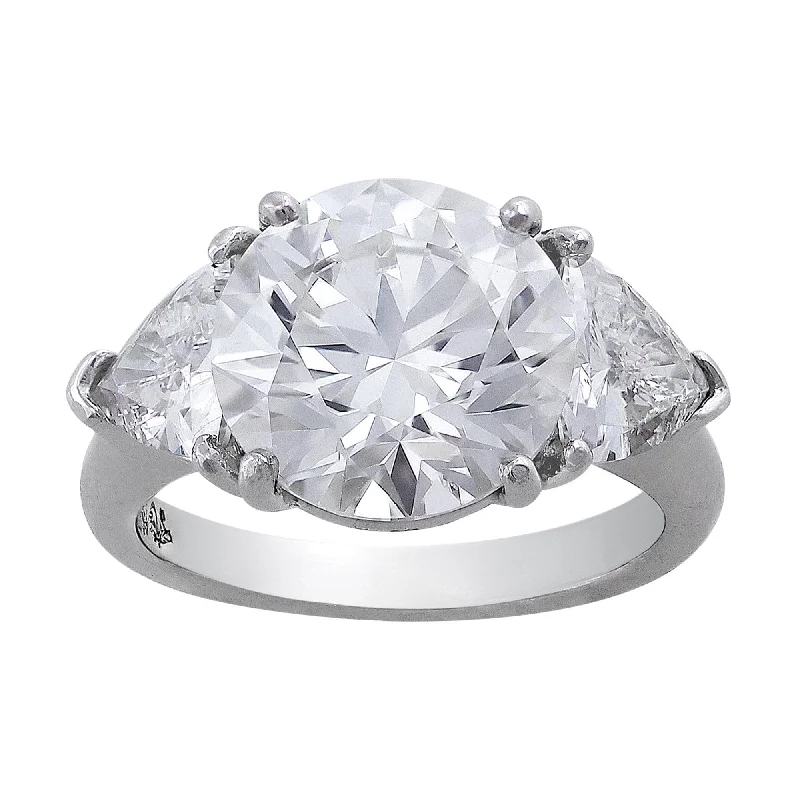 Rivière Platinum 5ct Round Diamond Ring