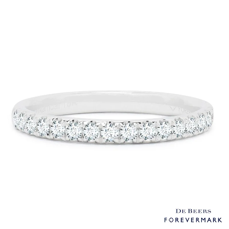 Forevermark Petite Micro Pave Comfort Fit Diamond Band in 18kt White Gold (1/3ct tw)