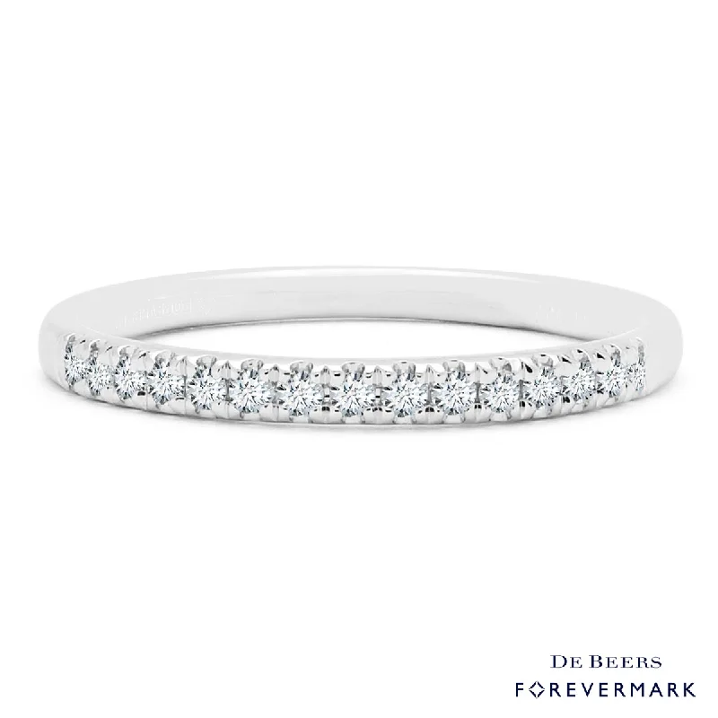 Forevermark Petite Micro Pave Comfort Fit Diamond Band in 18kt White Gold (1/7ct tw)