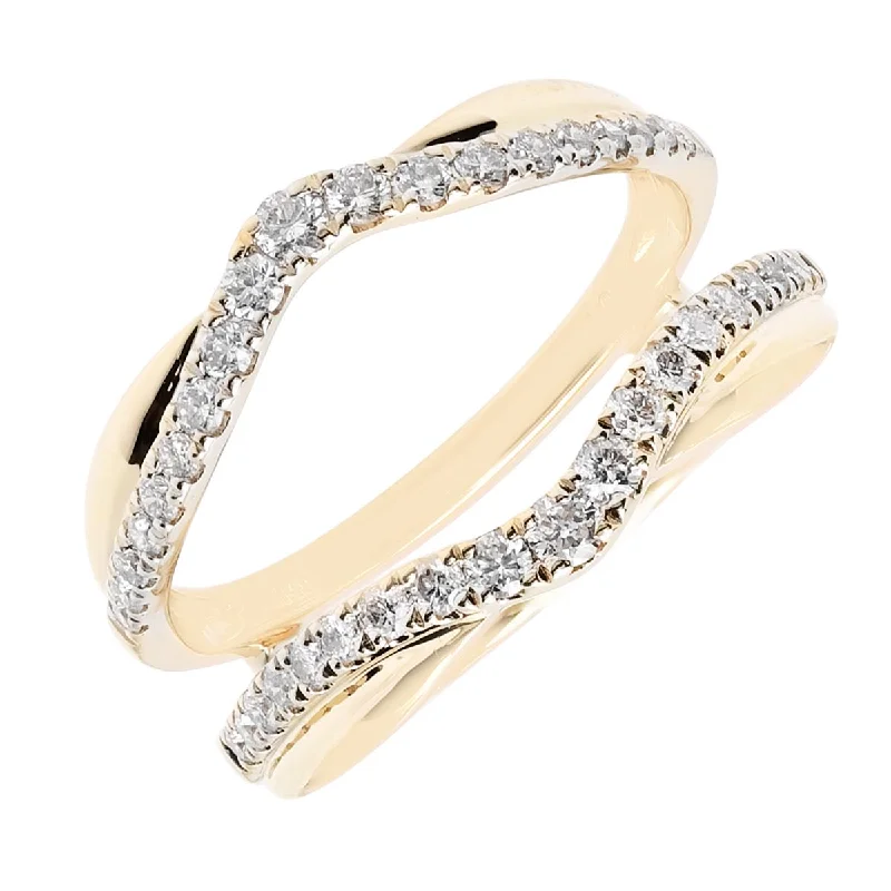 Diamond Curve Insert Wedding Band in 14kt Yellow Gold (1/2ct tw)