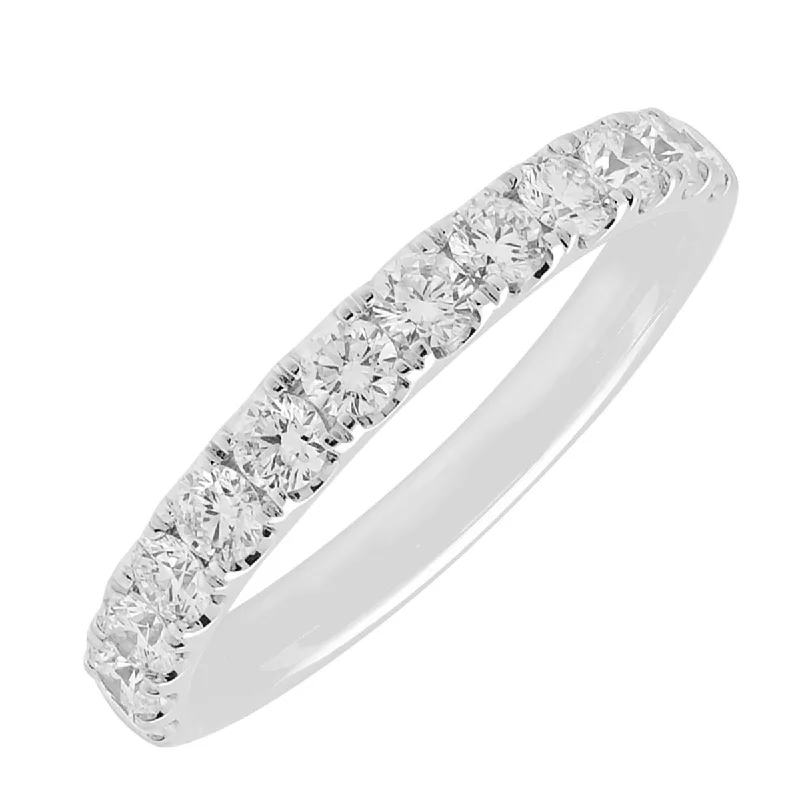 Diamond Pave Wedding Band in 14kt White Gold (3/4ct tw)