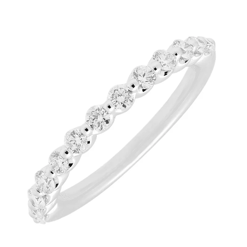 Diamond Single Prong Wedding Band in 14kt White Gold (1/2ct tw)