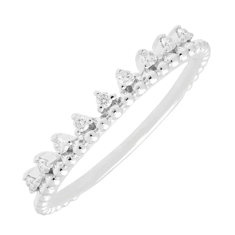 Diamond Stackable Band in 14kt White Gold (1/10ct tw)