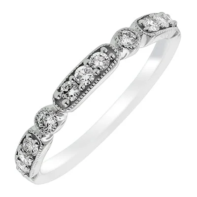 Diamond Wedding Band in 14kt White Gold (1/4ct tw)