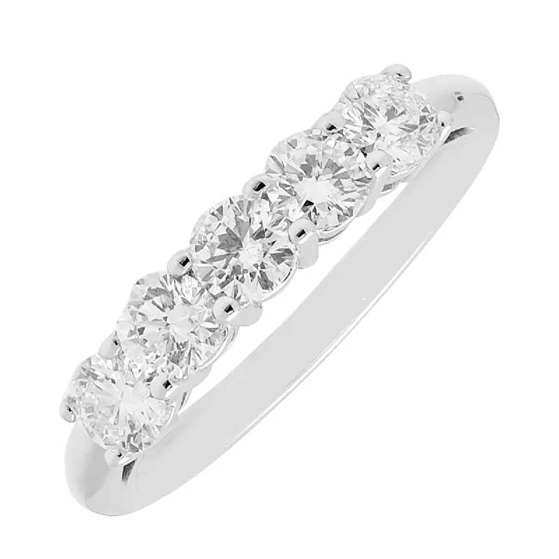 Diamond Wedding Band in 14kt White Gold (1ct tw)