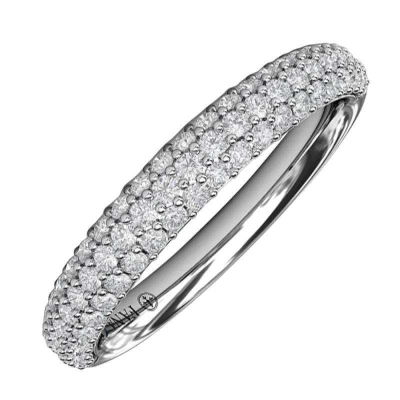 Fana Micropave Diamond Wedding Band in 14kt White Gold (5/8ct tw)