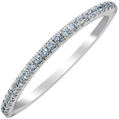 Flyer Fit Wedding Band in 14kt White Gold (1/7ct tw)