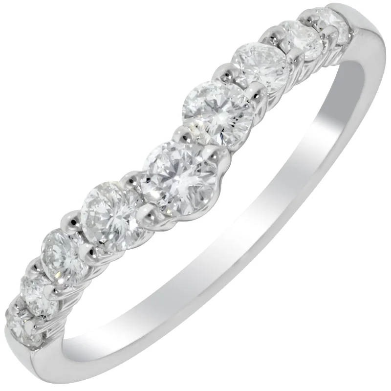 Northern Star Diamond Wedding Band in 14kt White Gold (1/2ct tw)