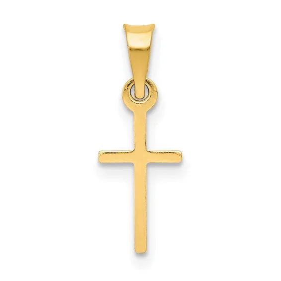 14k Yellow Gold Cross Pendant