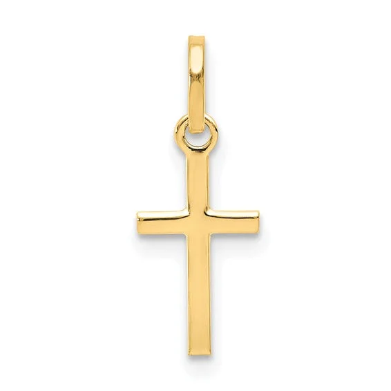 14k Yellow Gold Cross Pendant