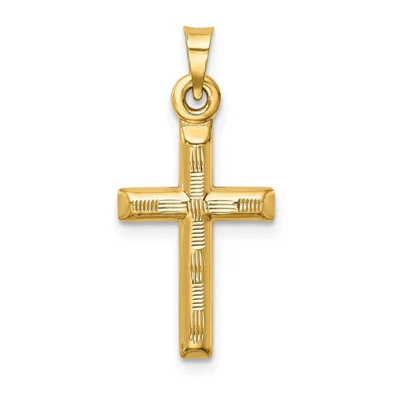 14k Yellow Gold Cross Pendant