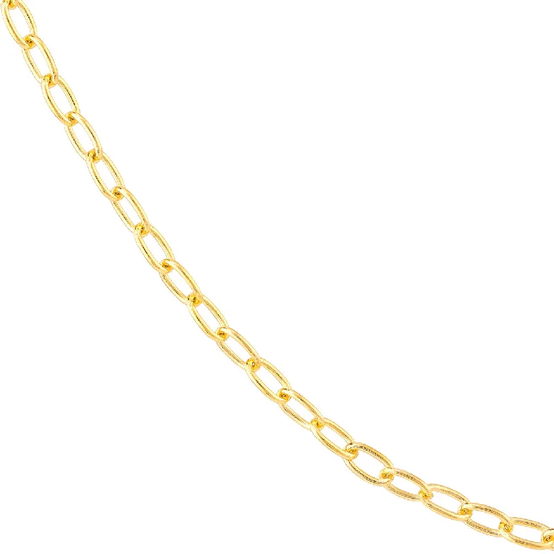 14K Gold 2.10mm Forzentina Chain Necklace with Lobster Lock - Available in Yellow, White or Rose Gold