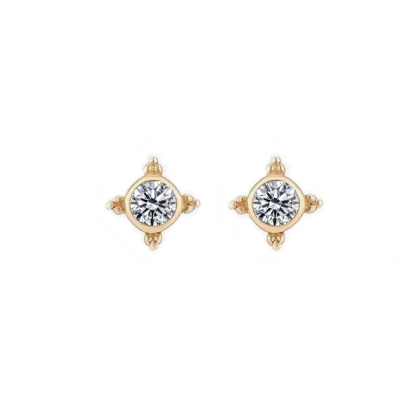 14kt Diamond Leah Studs