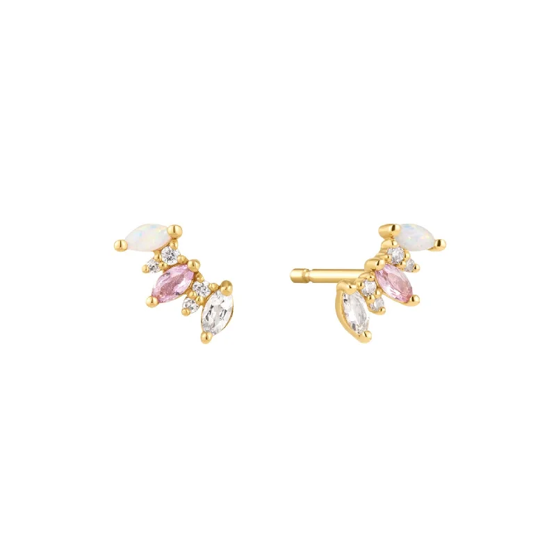 14kt Mini Opal Wing Studs