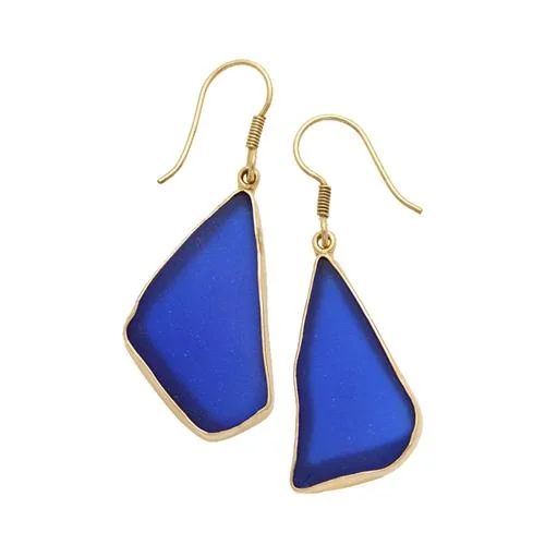 Alchemia Cobalt Blue Recycled Glass Earrings