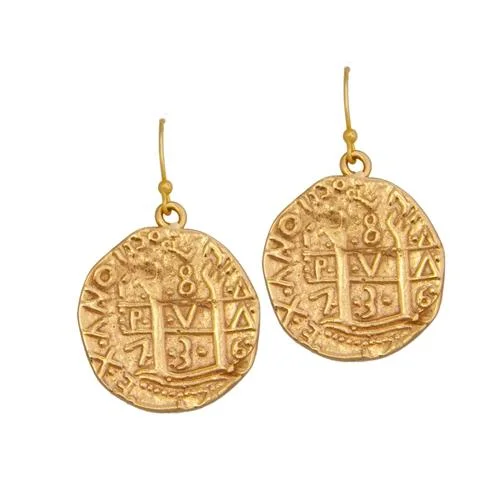 Alchemia Replica Treasure Coin Earrings