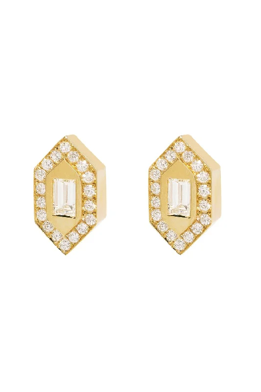 N/S Small Diamond Stud Earrings