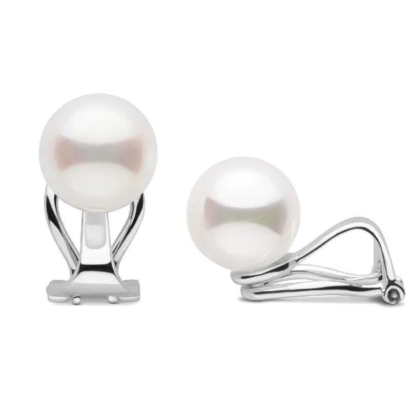 Clip Collection Freshadama 10.0-11.0 mm Pearl Stud Earrings