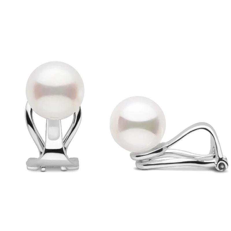 Clip Collection Freshadama 8.5-9.0 mm Pearl Stud Earrings