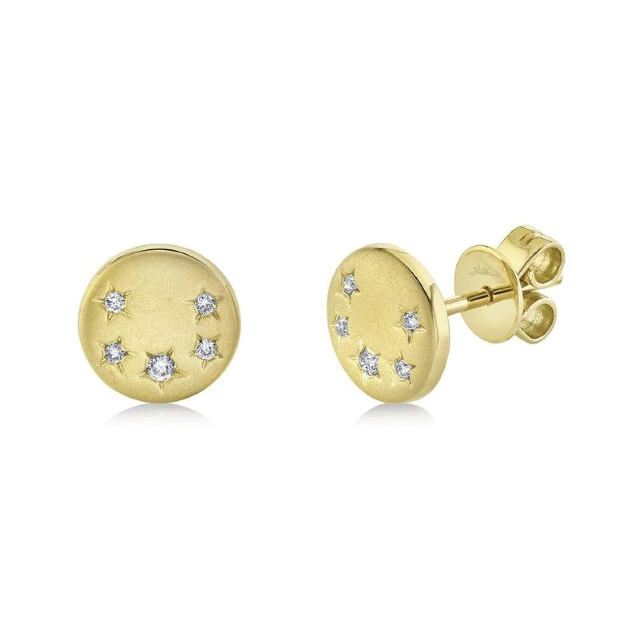 Diamond Star Stud Earrings