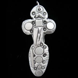 Abstract Peace Cross Pendant