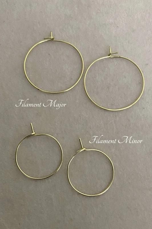 Filament Hoop Earrings