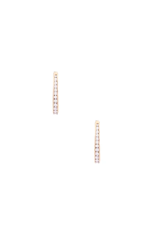 Diamond Hoop Earrings