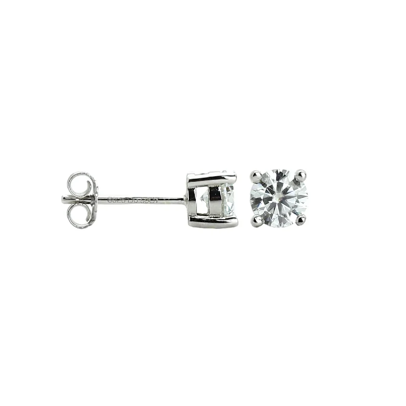 LARGE SOLITAIRE EARRING