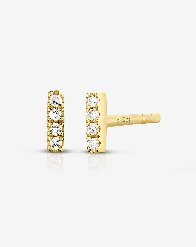 Mini Diamond Line Studs