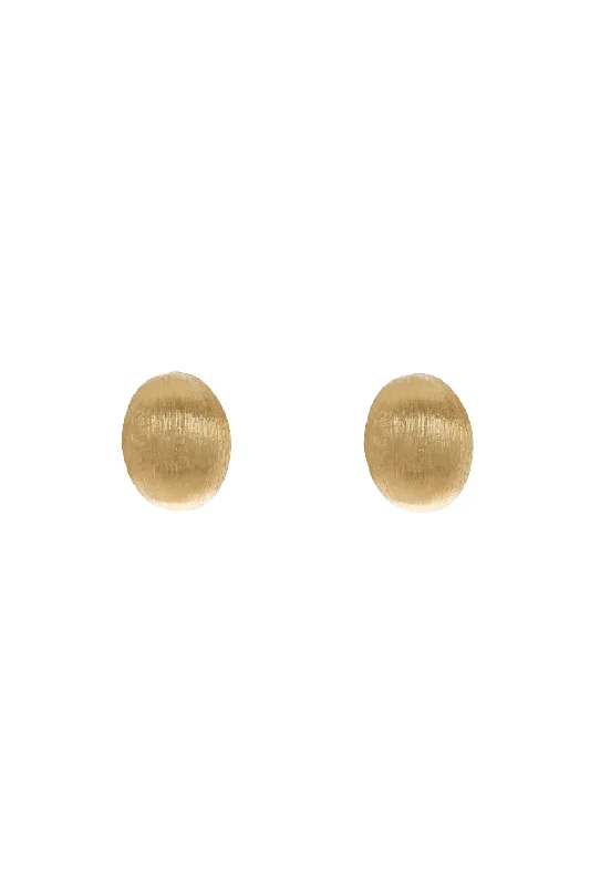 Medium "Muse" Gold Perle Stud Earrings