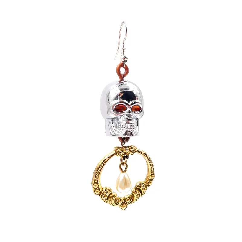 Ornamental Skull Earring