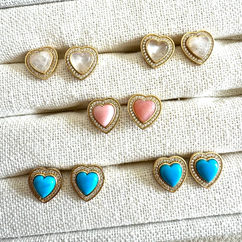 OVERSIZED JOYFUL HEART STUDS