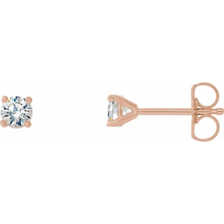 14K Rose 1/3 CTW Natural Diamond Cocktail-Style Earrings