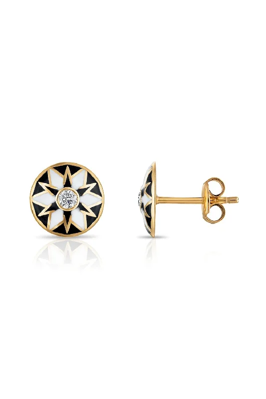 Sadaf Mosaic Diamond Round Stud