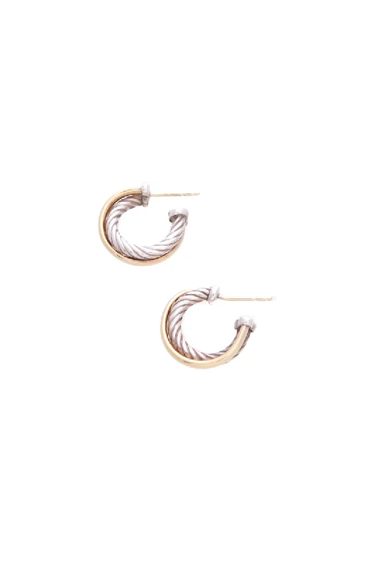 Crossover Hoop Earrings