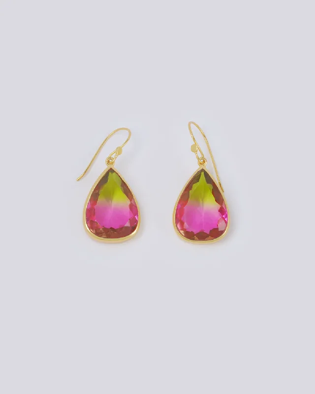 Watermelon Teardrop Earrings