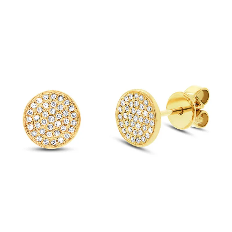 Diamond Pave Stud Earrings