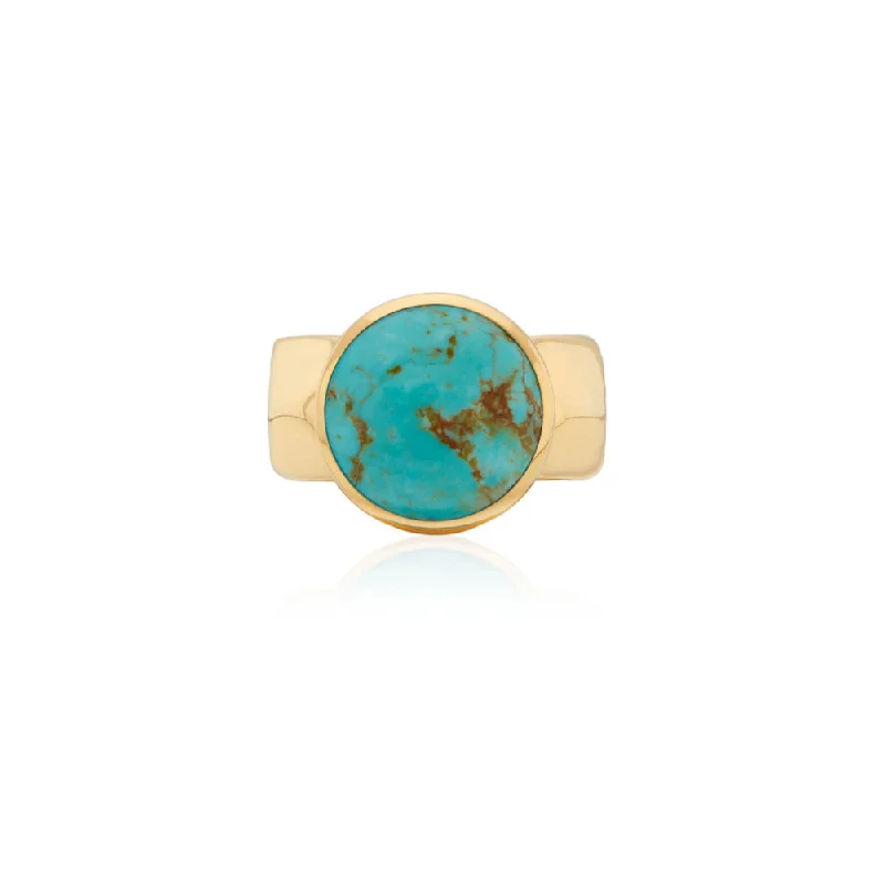 Anna Beck Large Wavy Turquoise Ring