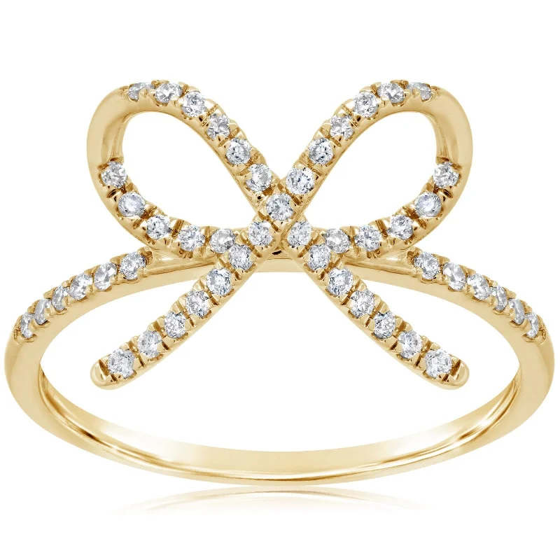 Diamond Bow Ring