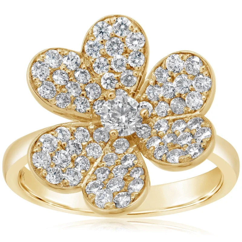 Diamond Flower Ring