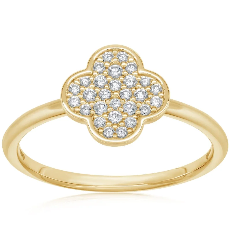 Diamond Quatrefoil Fashion Ring