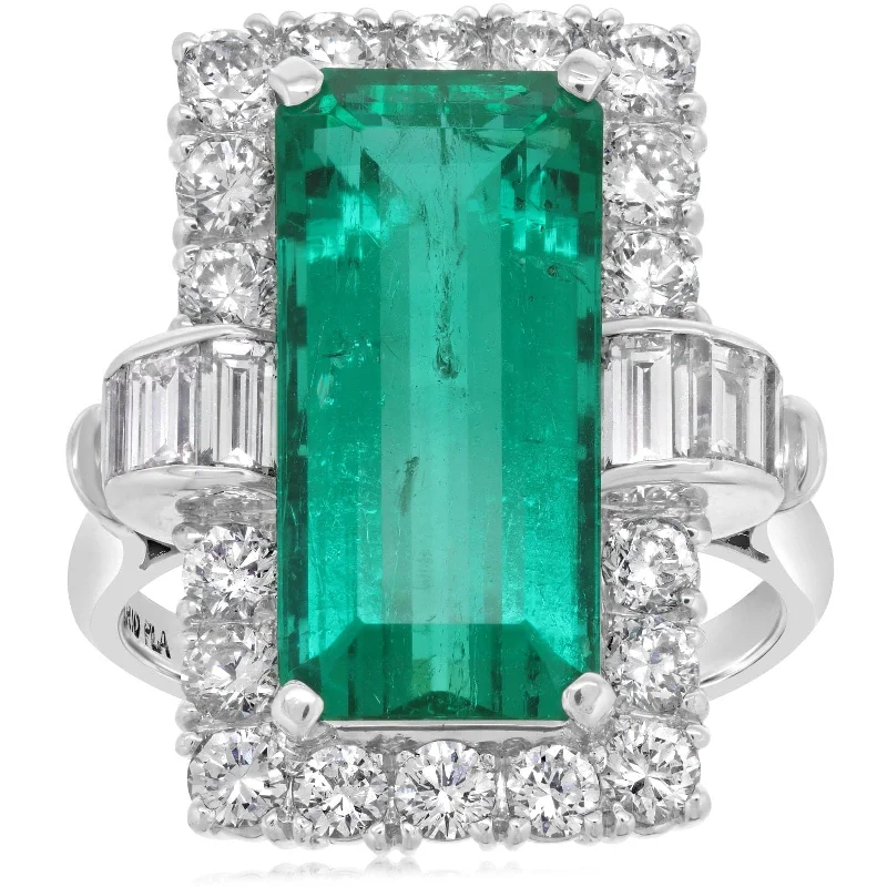 Emerald & Diamond Ring