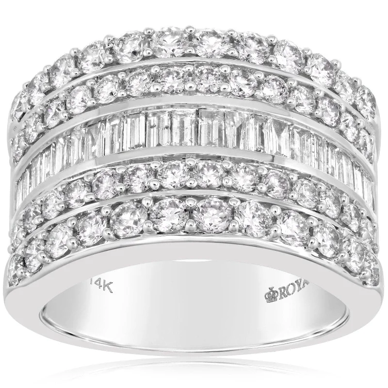 Five Row Diamond Band