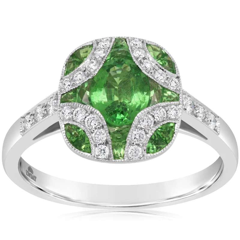 KWIAT Argyle Tsavorite & Diamond Ring