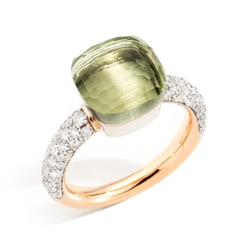 POMELLATO Nudo Classic Prasiolite & Diamond Ring