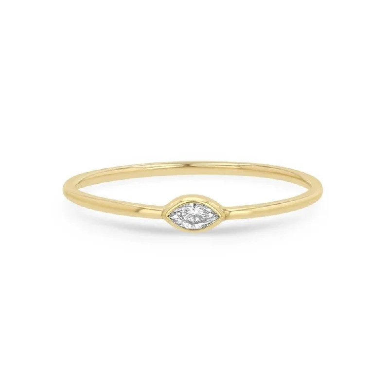 ZOE CHICCO Marquise Diamond Ring