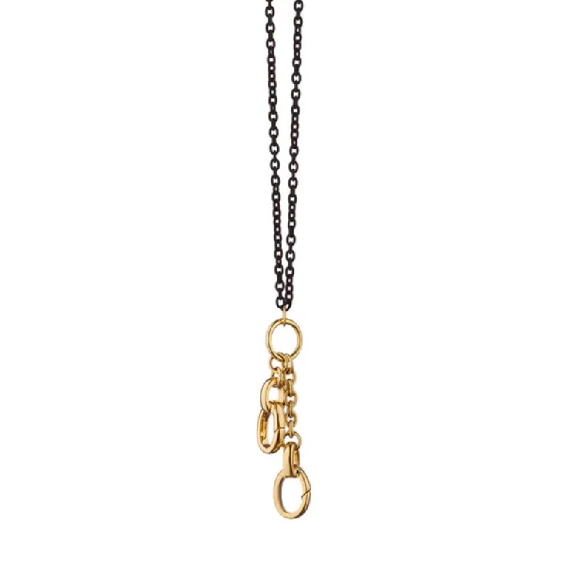 Monica Rich Kosann "Design your Own" Charm Enhancer in 18K Yellow Gold & Steel