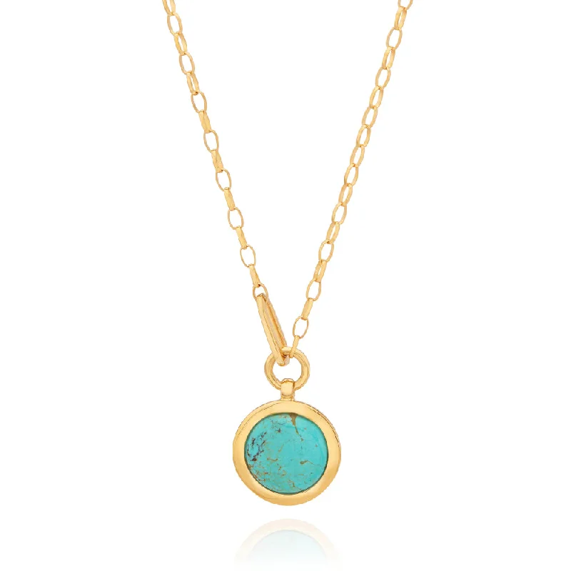 Anna Beck Large Way Turquoise Pendant Necklace